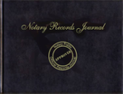 Order a notary records journal to maintain notarial acts in a convenient logbook.