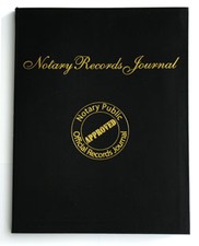 Order a notary records journal to maintain notarial acts in a convenient logbook.