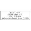 AK-NOT-1 - Alaska Notary Stamp