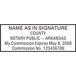 AR-NOT-1 - Arkansas Notary Stamp