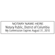 DC-NOT-1 - District of Columbia (DC) Notary Stamp