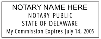 Delaware Notary Stamp