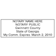 GA-NOT-1 - Georgia Notary Stamp