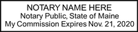 Maine Notary Stamp