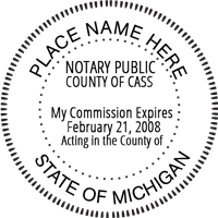 Michigan Notary Seal