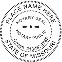 Missouri Round Notary Stamp