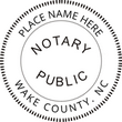 NC-NOT-RND - North Carolina Round Notary Stamp