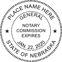 Nebraska Round Notary Stamp