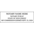 NJ-NOT-1 - New Jersey Notary Stamp