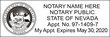 Nevada Notary Stamp - Resident