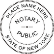 NY-NOT-RND-1 - New York Round Notary Stamp