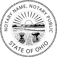 Ohio Round Notary Stamp
