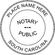 South Carolina Round Notary Stamp