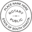 South Dakota Round Notary Stamp