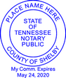 Tennessee Round Notary Stamp