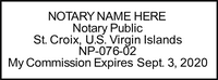 U.S. Virgin Islands Notary Stamp - Layout 1