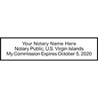 VI-NOT-2 - U.S. Virgin Islands Notary Stamp - Layout 2