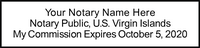 U.S. Virgin Islands Notary Stamp - Layout 2
