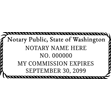 WA-NOT-1 - Washington Notary Stamp