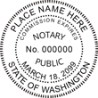 WA-NOT-RND - Washington Round Notary Stamp