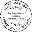 WY-NOT-RND - Wyoming Round Notary Stamp