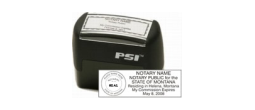 Montana Pre-Inked Notary Seal Stamp is
Precision crafted and ergonomically designed with outstanding impression quality.