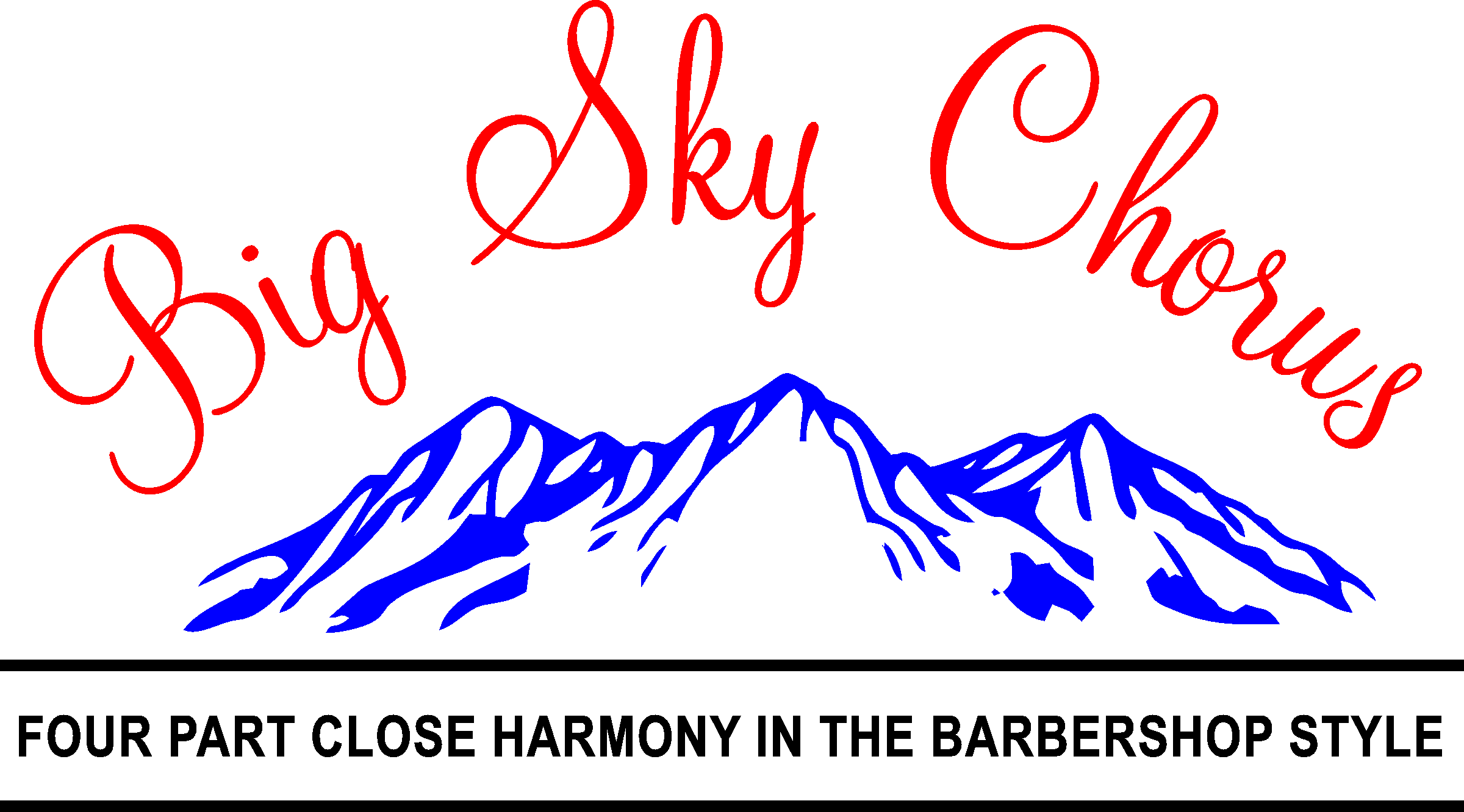 Big Sky Chorus Logo for Singing Valentine