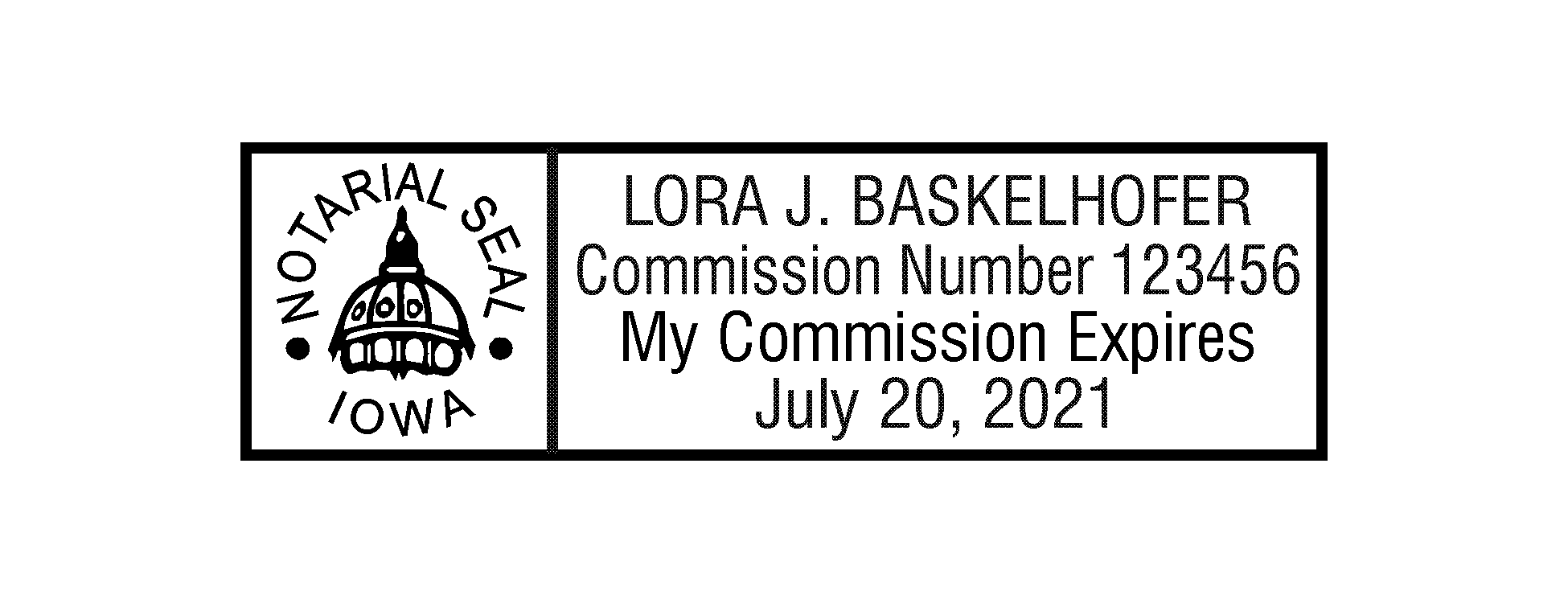 Iowa Notary Seal