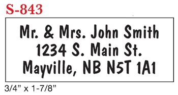 Shiny S843 Self Inking Rubber Stamp