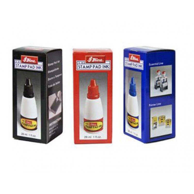 Stamp Pad INK REFILL, 1 oz., by Shiny, Not Washable, Your Choice of Color