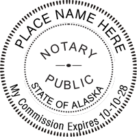 Alaska Notary Round Stamp