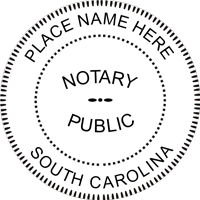 South Carolina Round Notary Stamp