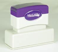 Order a MaxLight XL2-145 pre-inked rubber stamp.