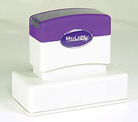 Order a MaxLight XL2-245 pre-inked rubber stamp.